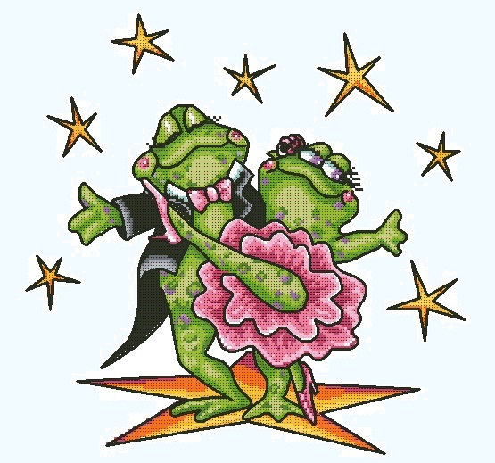 Design Works 2776 Dancing Frogs