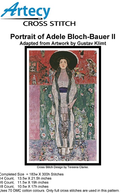 Artecy Cross Stitch - Portrait of Adele Bloch-Bauer II